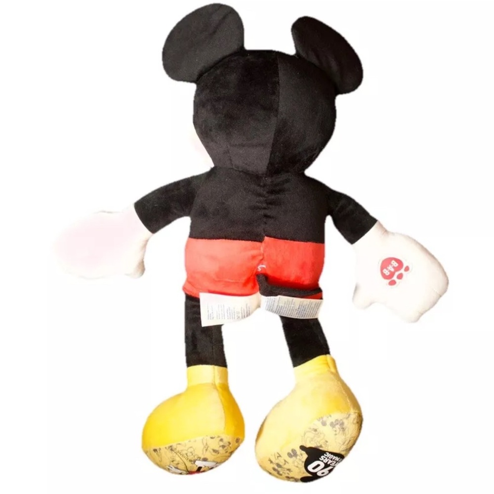 Build A Bear BAB Disney Mickey Mouse Plush Toy - Black, Red, Yellow - Picture 8 of 11